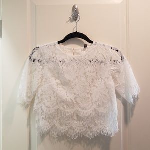 Lace crop top